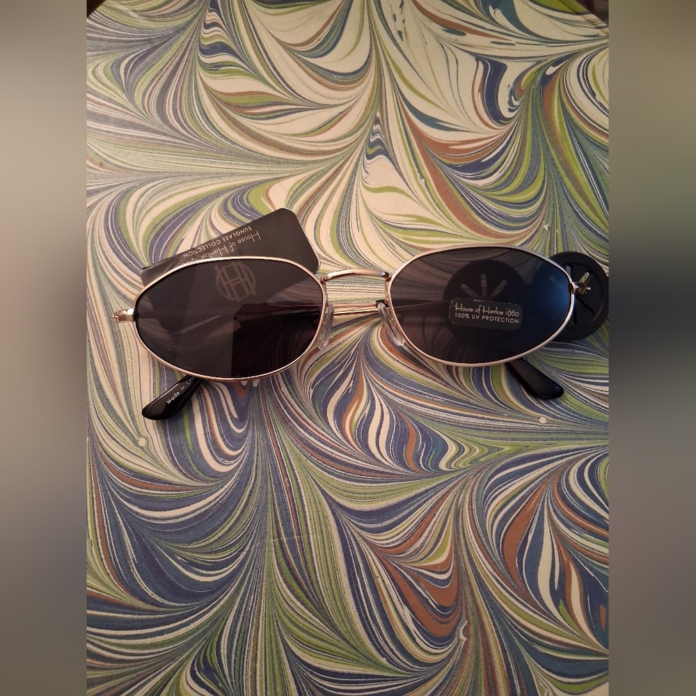 House of Harlow Goldtone Metal Sunglass NWT